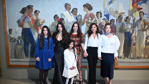 Leyla və Alyona Əliyevalar &ldquo;ENQRAM&rdquo; sərgisində - FOTO