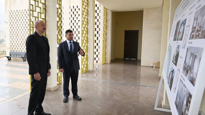 İlham Əliyev Hadrut qəsəbəsində məscidin açılışında - FOTO