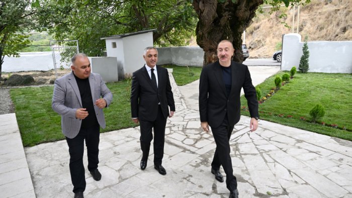 Prezident Xocalı rayonunun Şuşakənd kəndində - FOTO