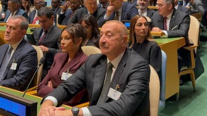 Prezident və birinci xanım BMT-nin mənzil qərargahına gəldilər - FOTO/VİDEO