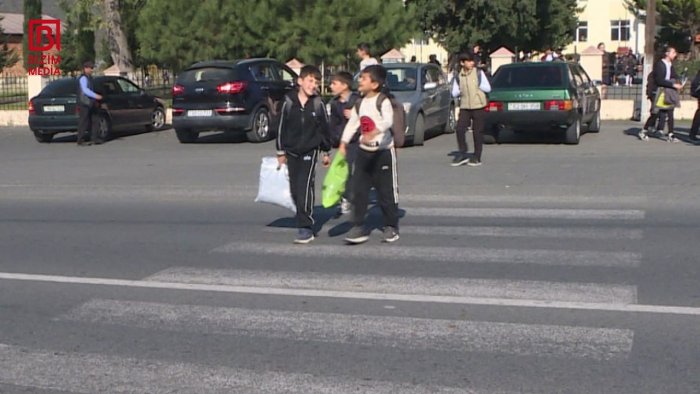 Silinən piyada zolaqları - Məktəblilər üçün TƏHLÜKƏ böyüyür – FOTO