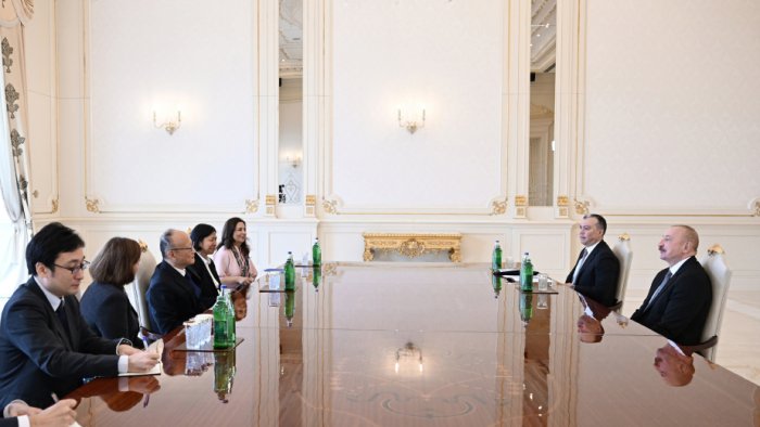 Asiya İnkişaf Bankının nümayəndə heyəti İlham Əliyevin qəbulunda - FOTO