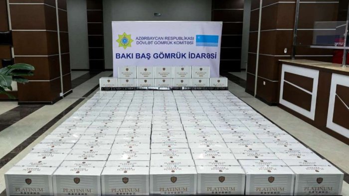 Gömrükçülər Xırdalanda əməliyyat keçirdi - 1 milyon 180 min ədəd siqaret... - FOTO-VİDEO
