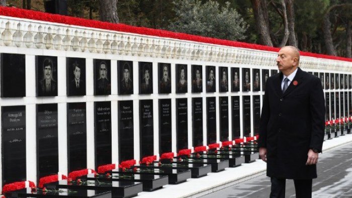 İlham Əliyev Şəhidlər xiyabanını ziyarətinə dair videoçarx paylaşıb