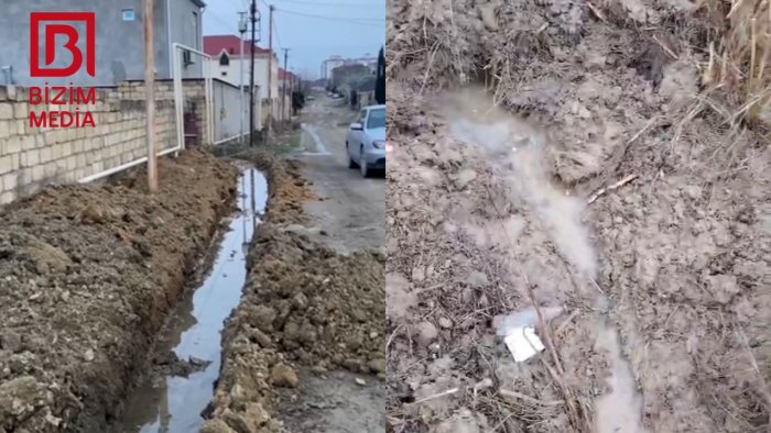 Masazırda içməli su aylardır küçələrə AXIR - Su Ehtiyatları Agentliyi problemi niyə HƏLL etmir? &ndash; VİDEO