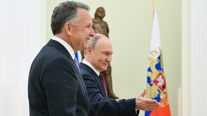 Putin Kremldə ABŞ nümayəndə heyətini qəbul edir - VİDEO