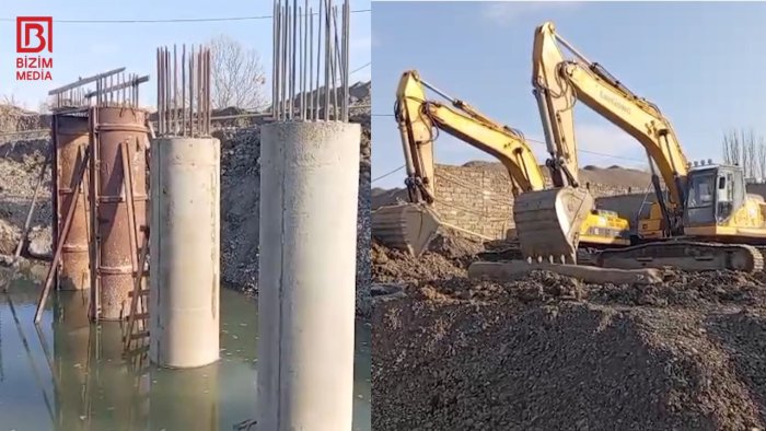Xaçmazdakı qəzalı körpü YENİLƏNİR &ndash; VİDEO
