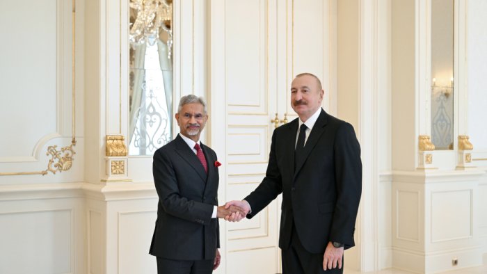 İlham Əliyev Hindistanın xarici işlər nazirini qəbul etdi &ndash; FOTO
