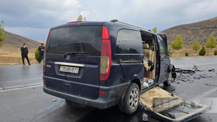 Naxçıvanda iki avtomobil toqquşdu: 6 yaralı var - FOTO