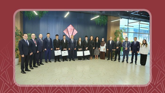 Veysəloğlu Şirkətlər Qrupunda Prezident təqaüdçüsü olan əməkdaş övladları ilə görüş keçirilib - FOTO